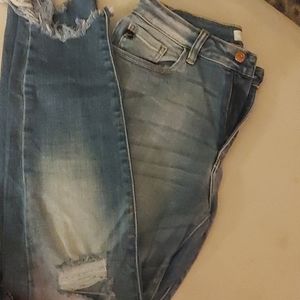 KanCan Light Blue Distressed Skinny Jeans